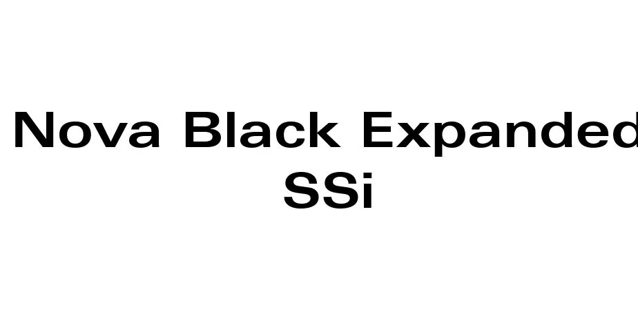 Fonte Nova Black Expanded SSi