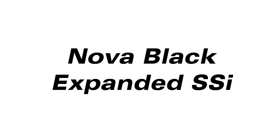 Fonte Nova Black Expanded SSi