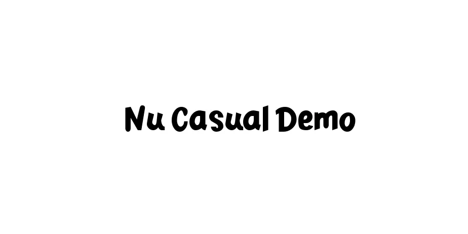 Fonte Nu Casual Demo