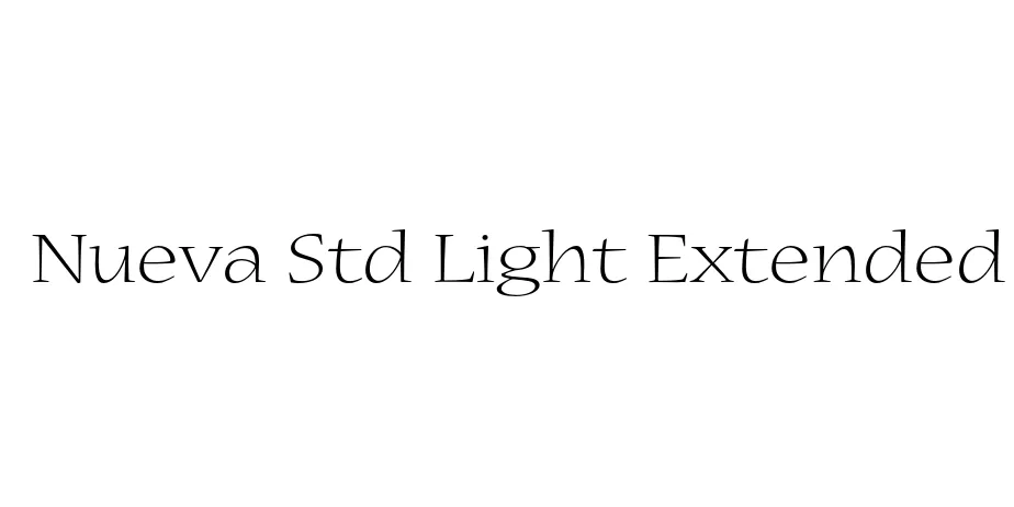 Fonte Nueva Std Light Extended