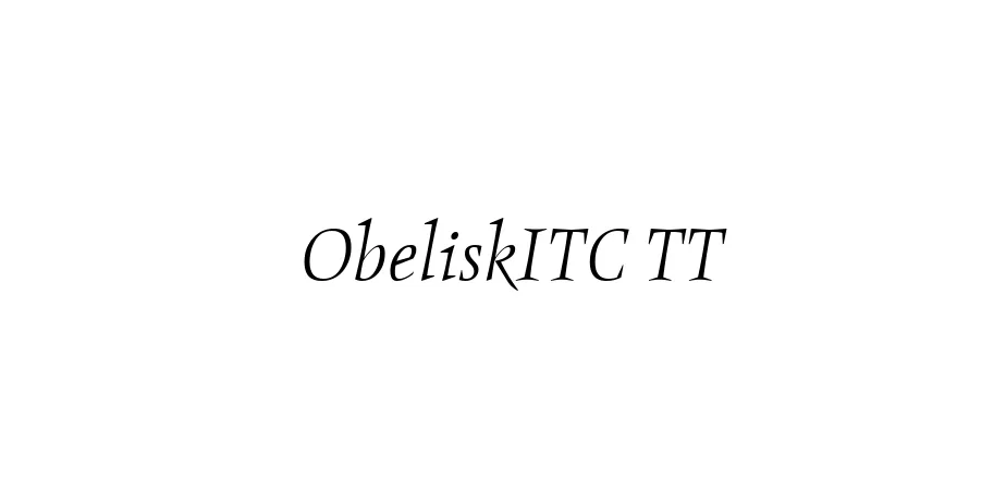 Fonte ObeliskITC TT