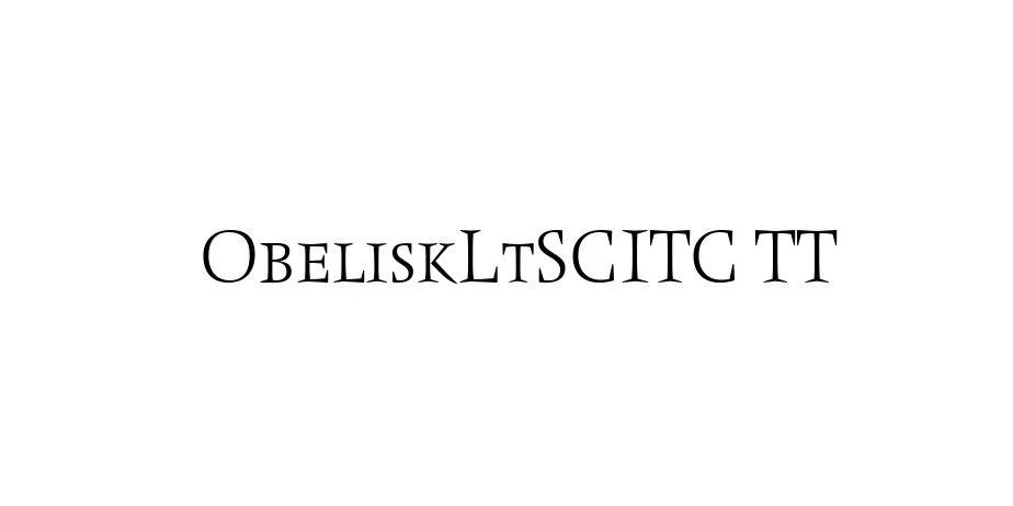 Fonte ObeliskLtSCITC TT