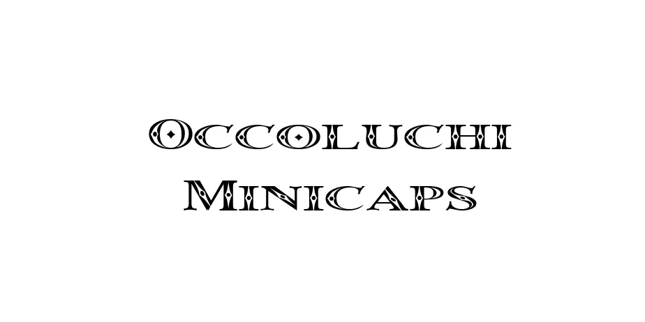 Fonte Occoluchi Minicaps