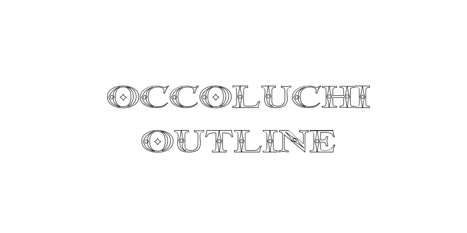 Fonte Occoluchi Outline