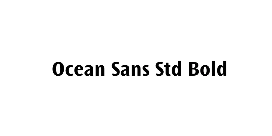 Fonte Ocean Sans Std Bold