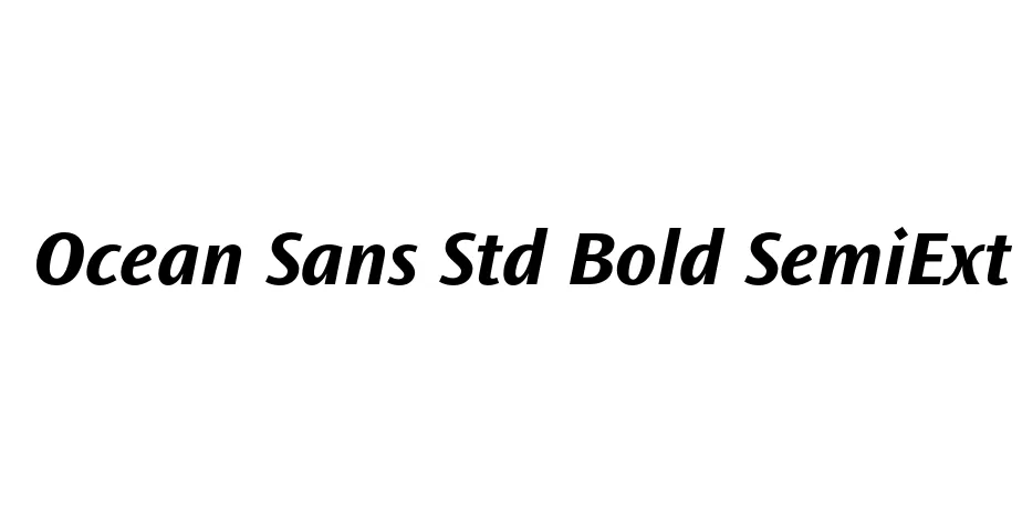 Fonte Ocean Sans Std Bold SemiExt