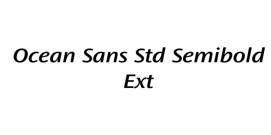 Fonte Ocean Sans Std Semibold Ext