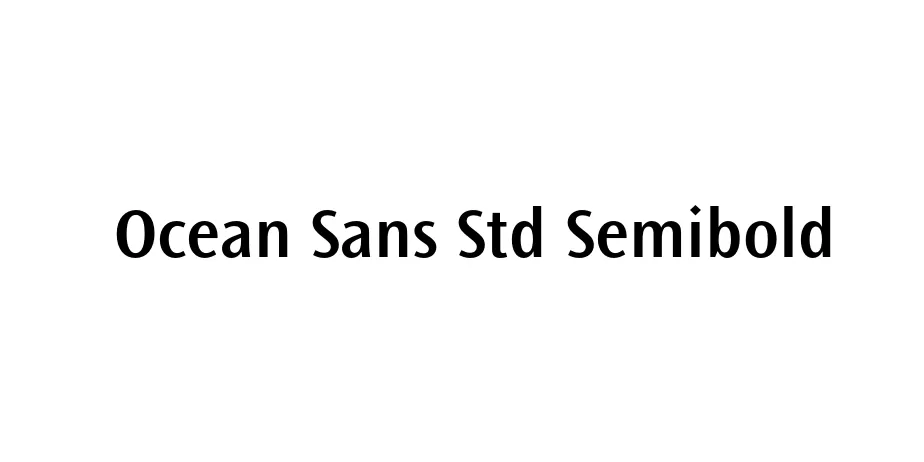 Fonte Ocean Sans Std Semibold