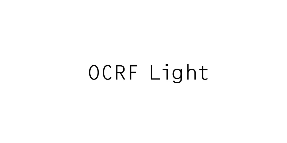 Fonte OCRF Light