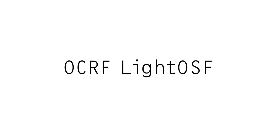 Fonte OCRF LightOSF