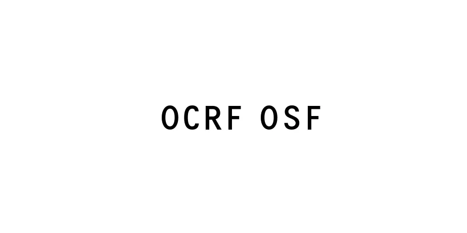 Fonte OCRF OSF