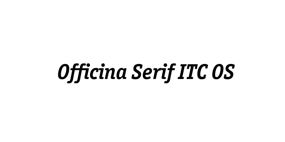 Fonte Officina Serif ITC OS