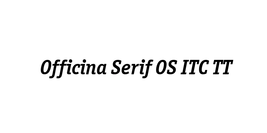 Fonte Officina Serif OS ITC TT