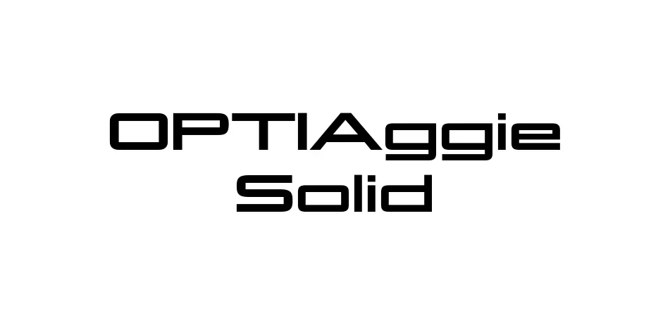 Fonte OPTIAggie Solid