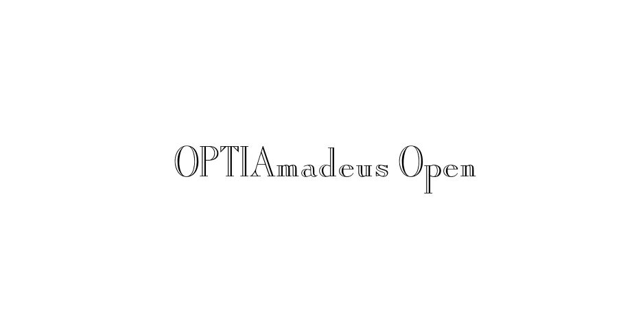Fonte OPTIAmadeus Open