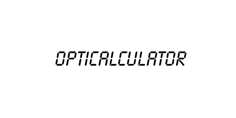 Fonte OPTICalculator