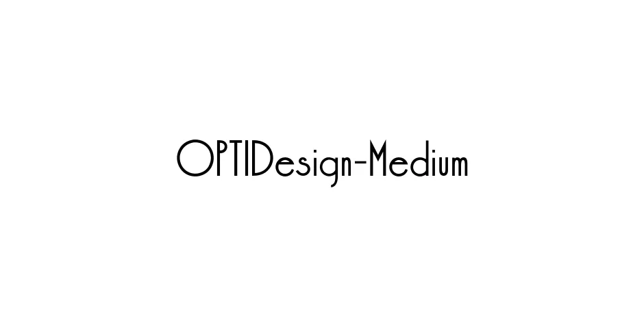 Fonte OPTIDesign-Medium