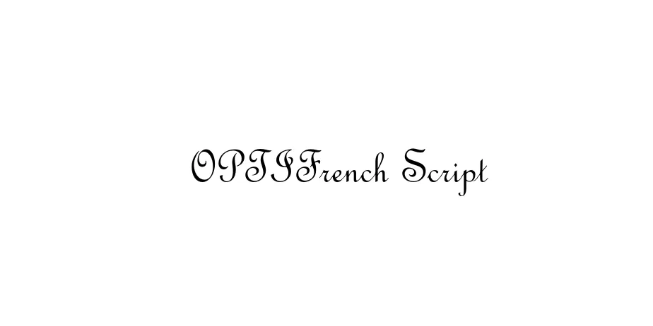 Fonte OPTIFrench Script