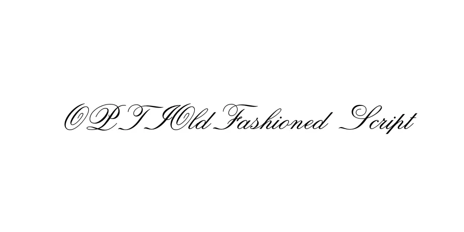 Fonte OPTIOldFashioned Script