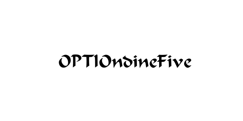 Fonte OPTIOndineFive