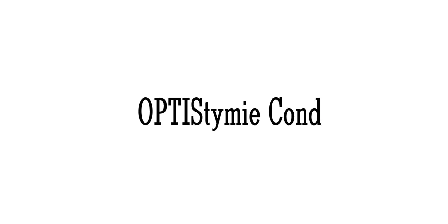 Fonte OPTIStymie Cond