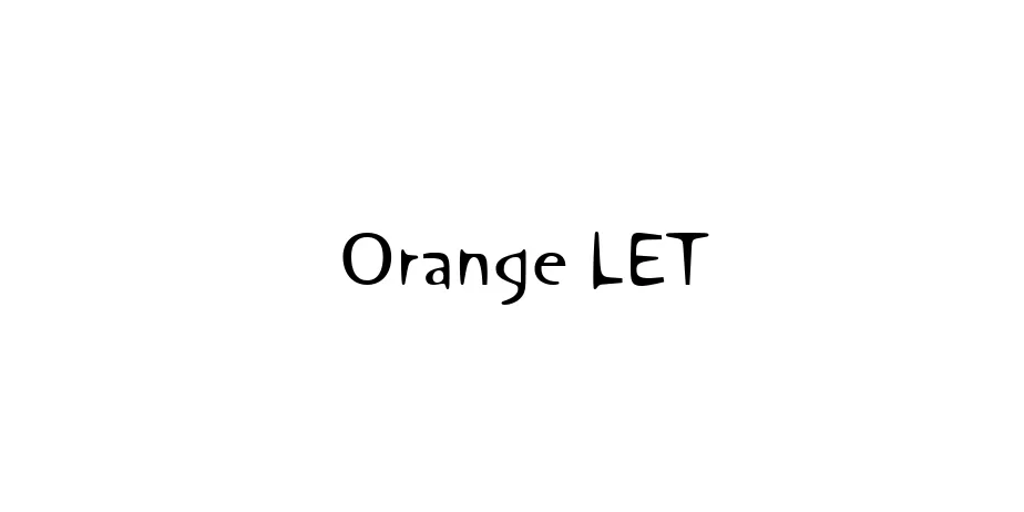 Fonte Orange LET