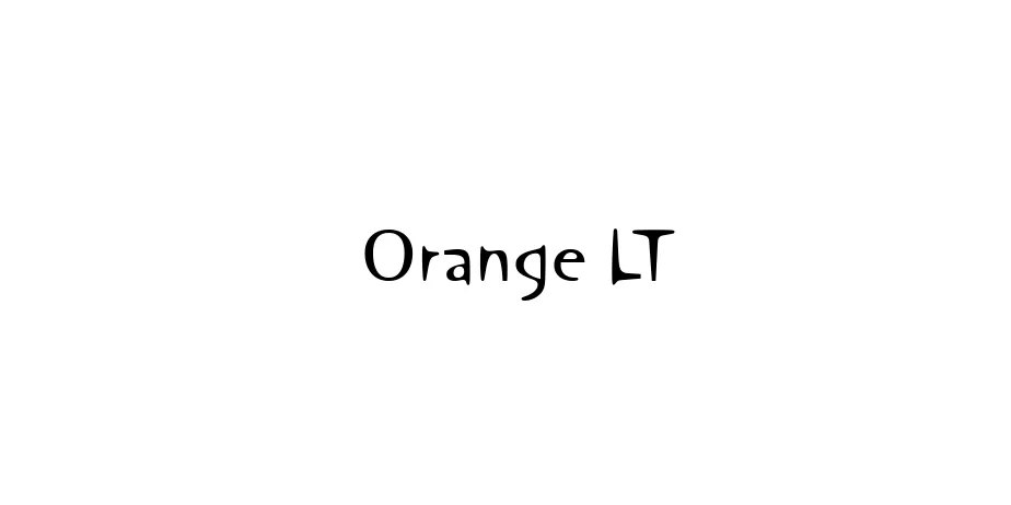 Fonte Orange LT