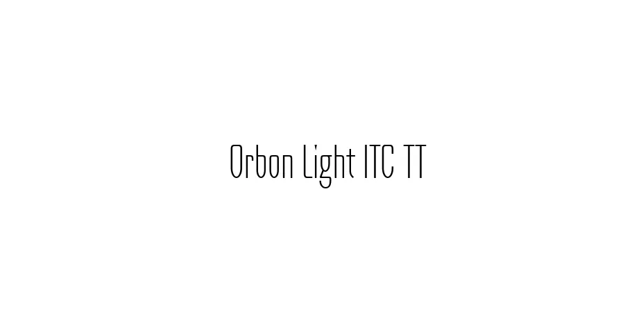 Fonte Orbon Light ITC TT