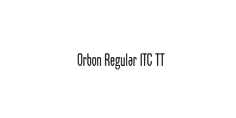 Fonte Orbon Regular ITC TT