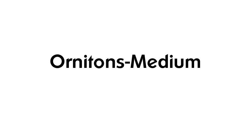 Fonte Ornitons-Medium