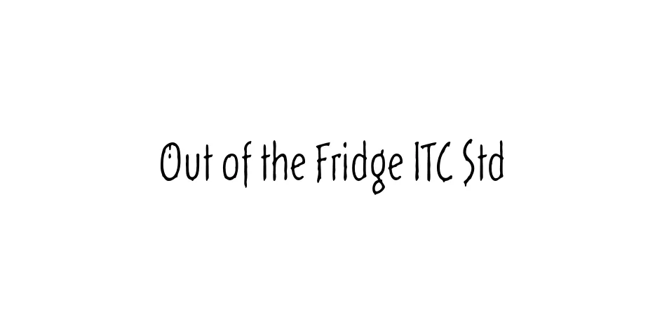 Fonte Out of the Fridge ITC Std