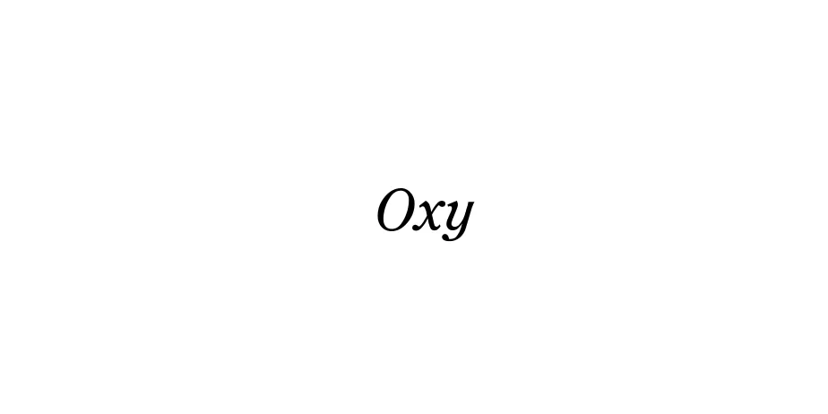 Fonte Oxy