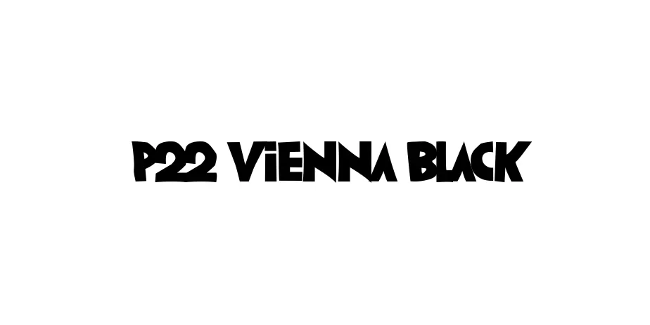 Fonte P22 Vienna Black