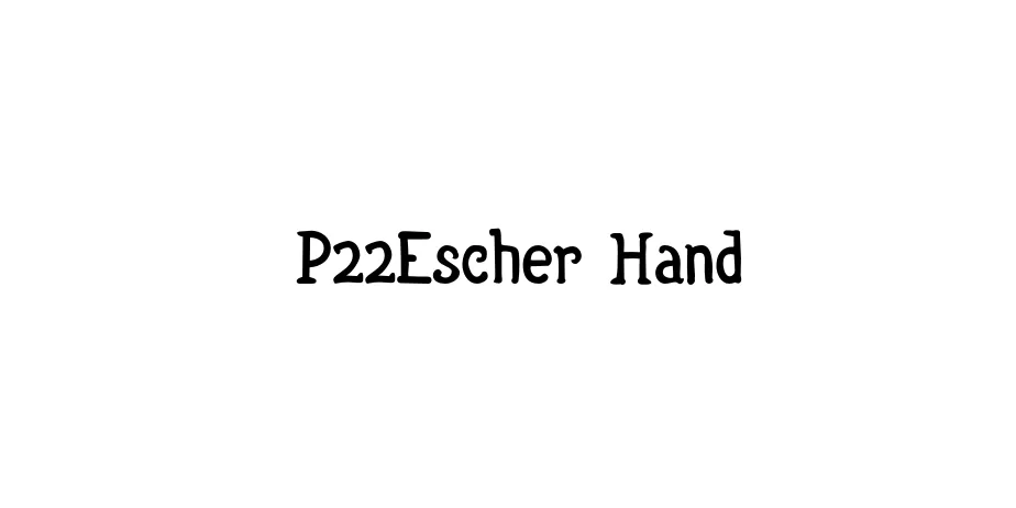 Fonte P22Escher Hand