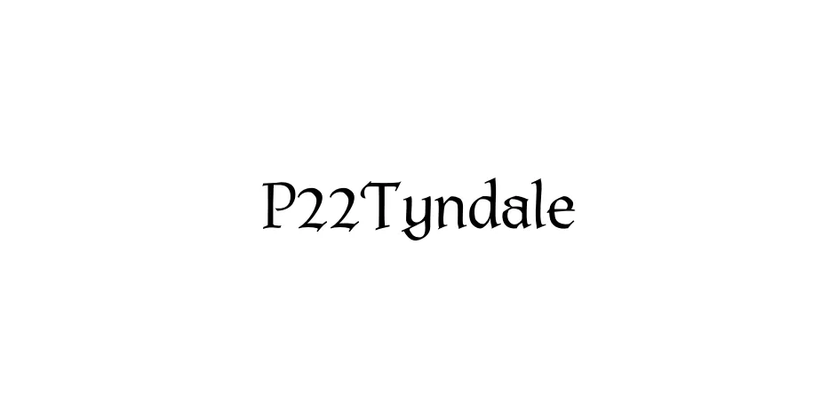 Fonte P22Tyndale