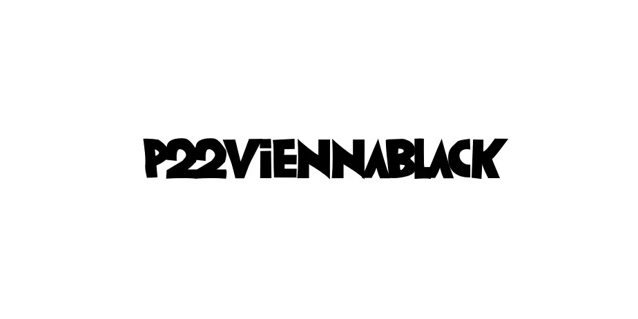 Fonte P22ViennaBlack