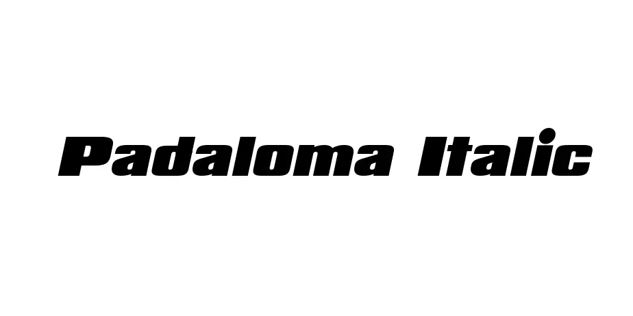 Fonte Padaloma Italic