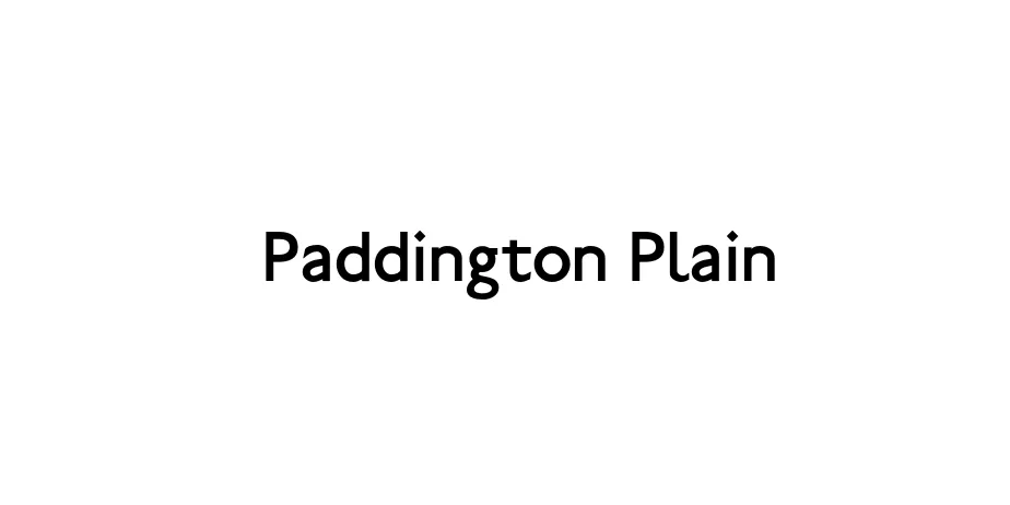 Fonte Paddington Plain