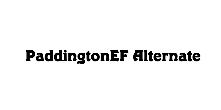 Fonte PaddingtonEF Alternate