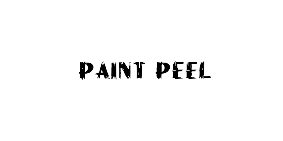 Fonte Paint Peel