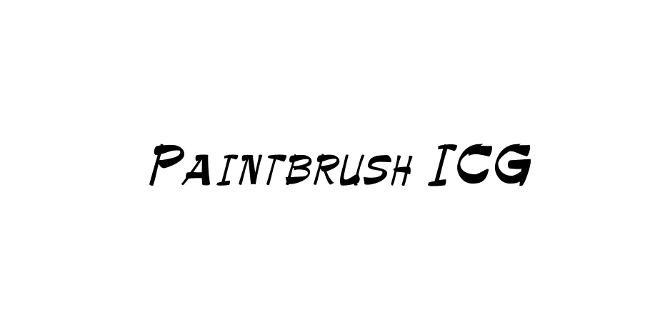 Fonte Paintbrush ICG