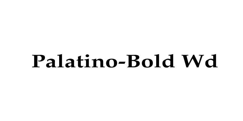 Fonte Palatino-Bold Wd