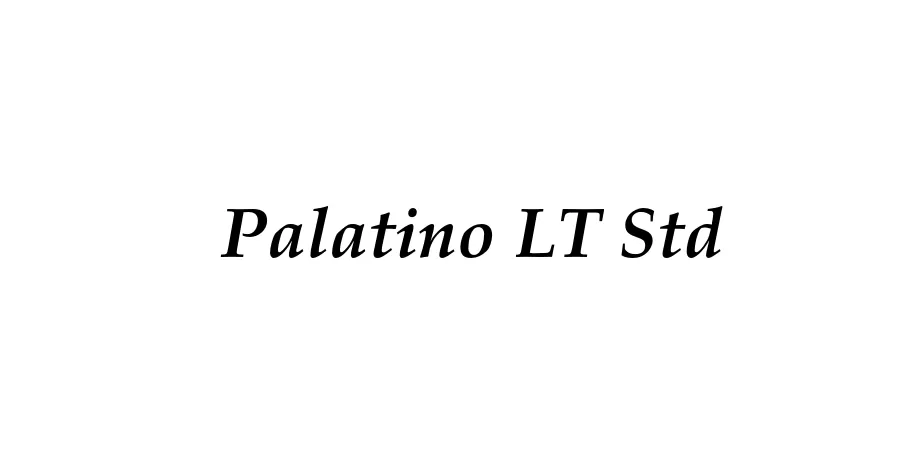 Fonte Palatino LT Std