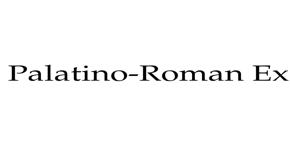 Fonte Palatino-Roman Ex