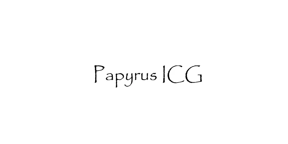 Fonte Papyrus ICG