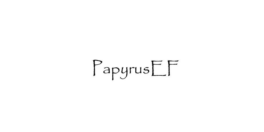 Fonte PapyrusEF