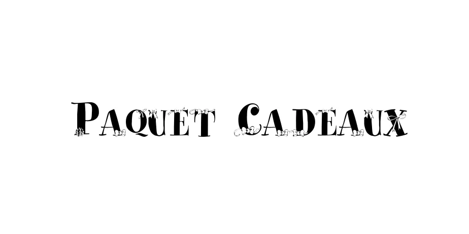 Fonte Paquet Cadeaux