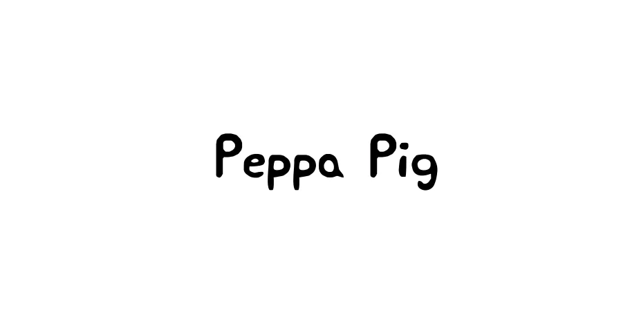 Fonte Peppa Pig