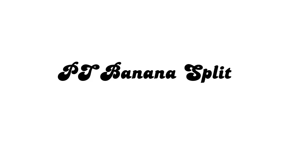 Fonte PT Banana Split