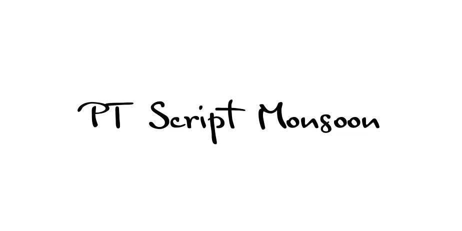 Fonte PT Script Monsoon